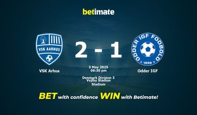 Dự đoán VSK Arhus vs Odder IGF, tỷ lệ cá cược 03/05/2025