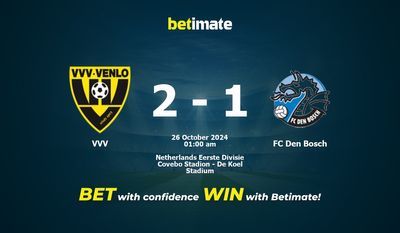 Soi kèo VVV vs FC Den Bosch, Tỷ lệ & Mẹo cá cược 25/10/2024