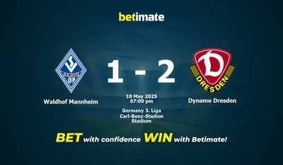 Dự đoán Waldhof Mannheim vs Dynamo Dresden, Tỷ lệ cược & Mẹo cá cược 05/10/2025