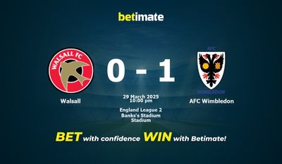 Dự đoán, Tỷ lệ cược & Mẹo cá cược Walsall vs AFC Wimbledon 29/03/2025