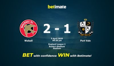 Dự đoán Walsall vs Port Vale, Tỷ lệ cược & Mẹo cá cược 04/05/2025