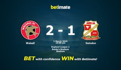 Dự đoán Walsall vs Swindon, Tỷ lệ cược & Mẹo cá cược 03/01/2025