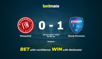 Dự đoán Wasquehal vs Bourg-Peronnas, Tỷ lệ & Mẹo cá cược 15/12/2023