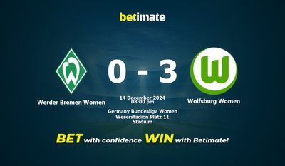 Dự đoán, Tỷ lệ cược & Mẹo cá cược Werder Bremen Women vs Wolfsburg Women 14/12/2024