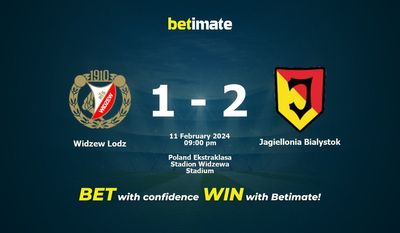 Soi kèo Widzew Lodz vs Jagiellonia Bialystok, Tỷ lệ & Mẹo cá cược 11/02/2024
