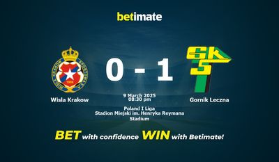 Soi kèo Wisla Krakow vs Gornik Leczna, tỷ lệ cá cược 09/03/2025