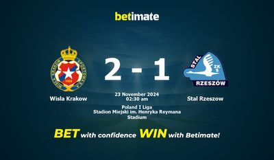 Soi kèo Wisla Krakow vs Stal Rzeszow, tỷ lệ và tip cá cược 22/11/2024