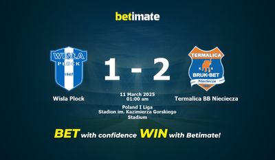 Soi kèo Wisla Plock vs Termalica BB Nieciecza, Tỷ lệ & Mẹo cá cược 10/03/2025