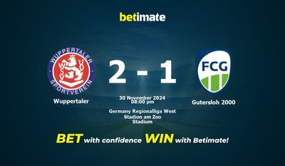 Dự đoán Wuppertaler vs Gutersloh 2000, Tỷ lệ & Mẹo cá cược 30/11/2024