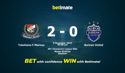 Dự đoán Yokohama F-Marinos vs Buriram United, Tỷ lệ cược & Mẹo cá cược 11/06/2024