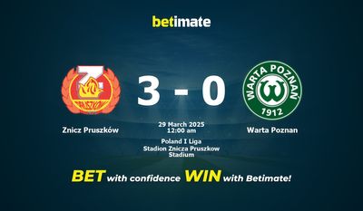 Soi kèo Znicz Pruszków vs Warta Poznan, Tỷ lệ & Mẹo cá cược 28/03/2025