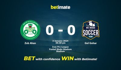 Soi kèo Zob Ahan vs Gol Gohar, Tỷ lệ & Mẹo cá cược 03/01/2024