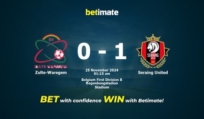 Dự đoán Zulte-Waregem vs Seraing United, Tỷ lệ cược & Mẹo cá cược 24/11/2024