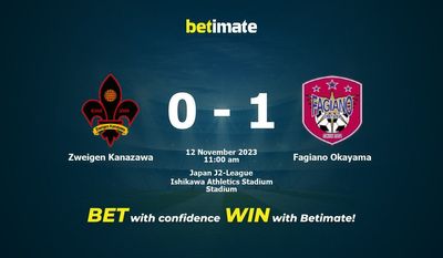 Soi kèo Zweigen Kanazawa vs Fagiano OKama, tỷ lệ và tip cá cược 12/11/2023